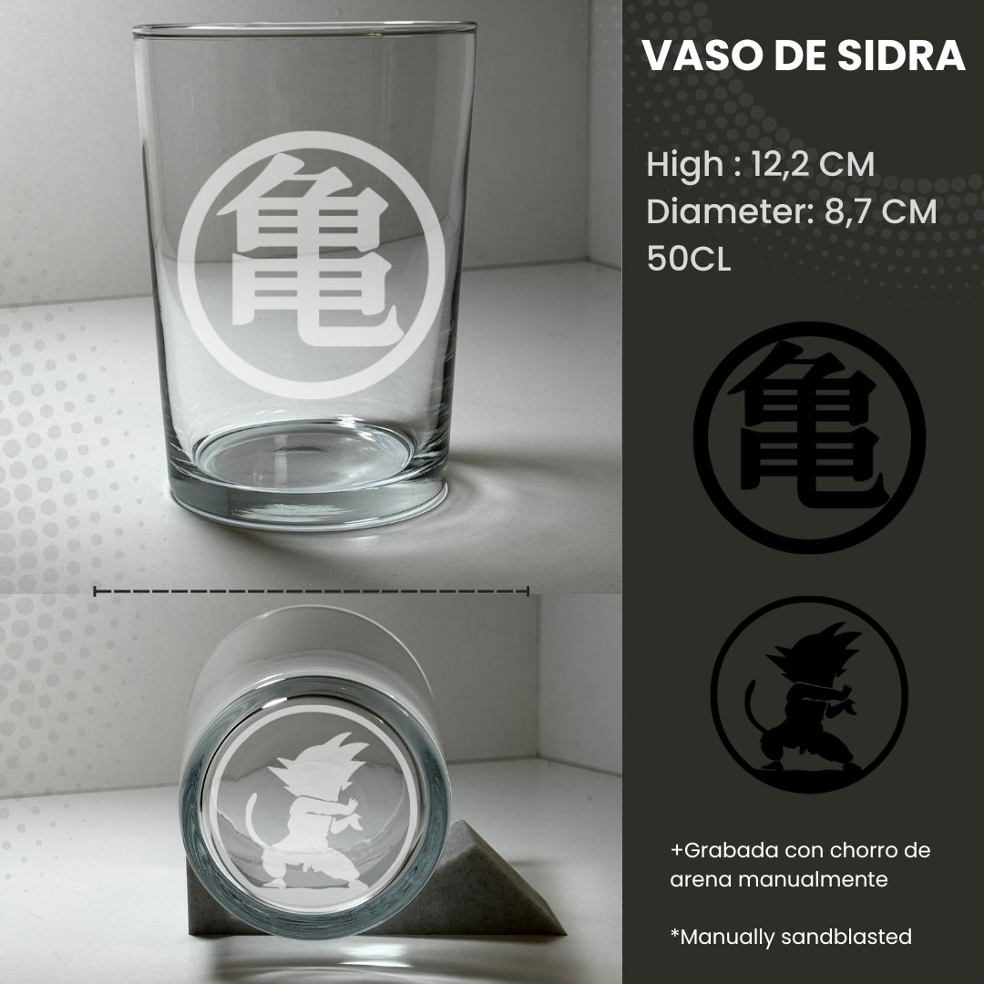Vaso de sidra Goku Kame-hame ha