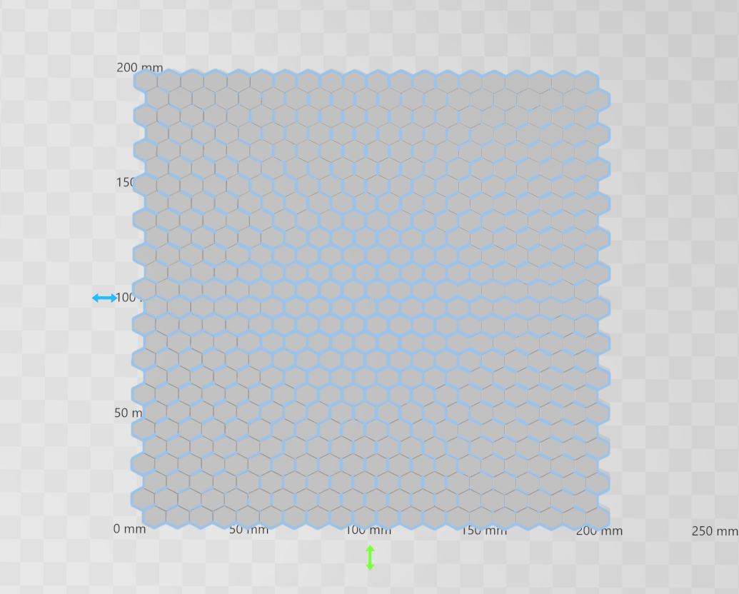 Cota de malla hexagonos futuristas