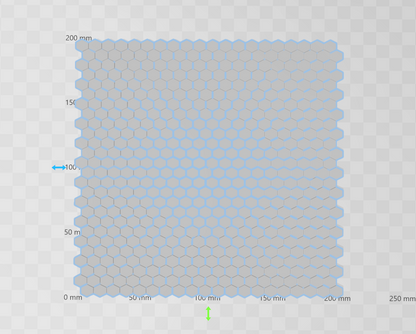 Cota de malla hexagonos futuristas