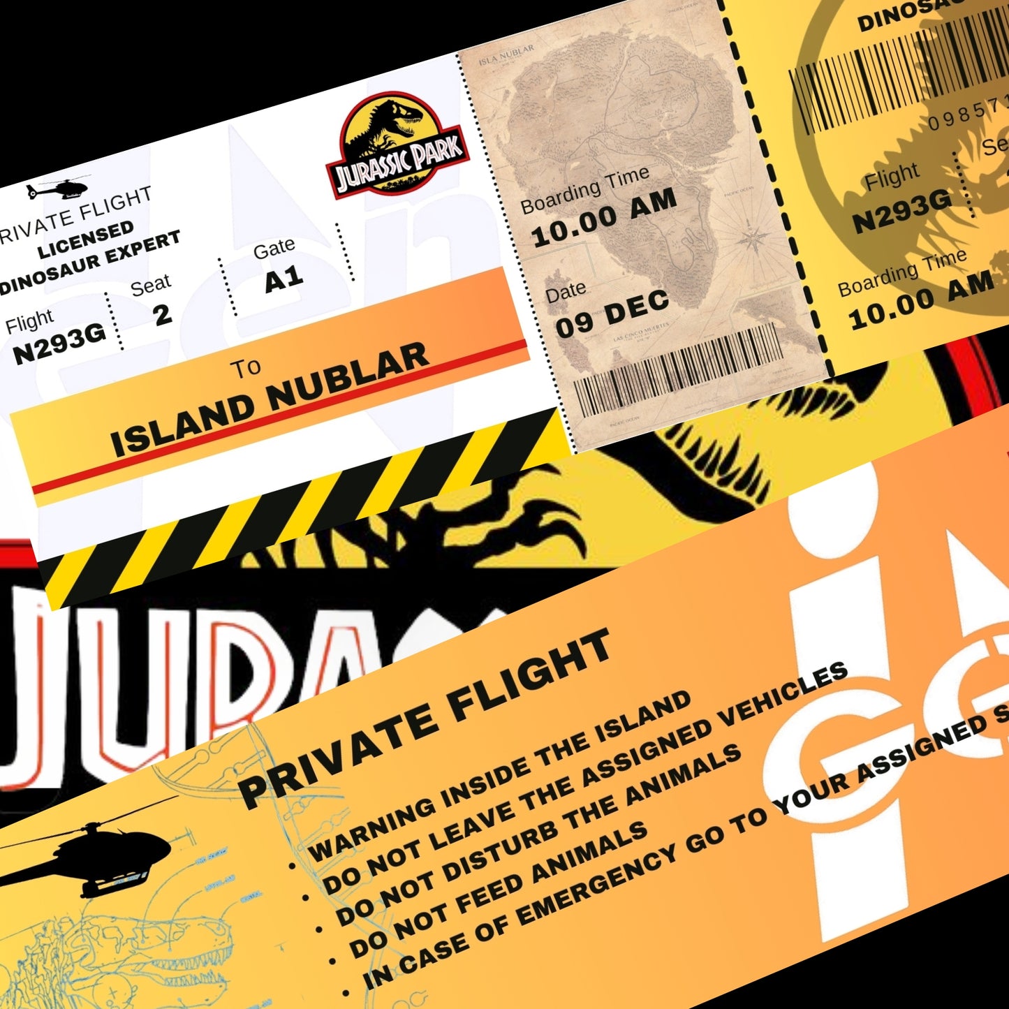 Billete Parque Jurasico Isla Nublar