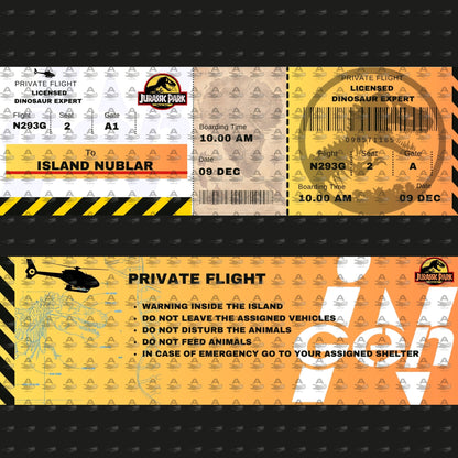 Billete Parque Jurasico Isla Nublar