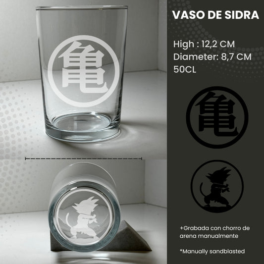 Vaso de sidra Goku Kame-hame ha