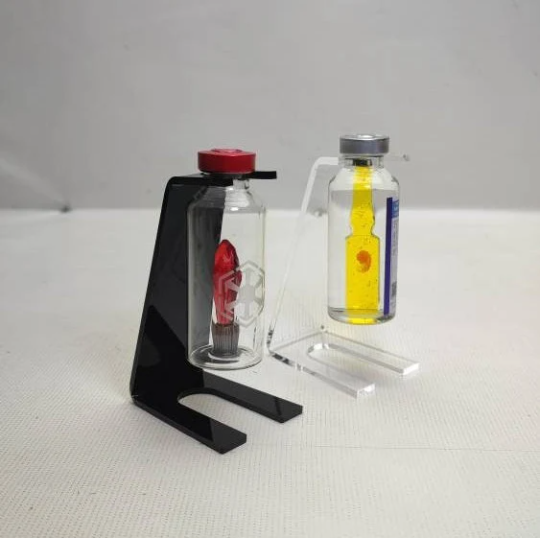 Vial support. (VIAL NOT INCLUDED)