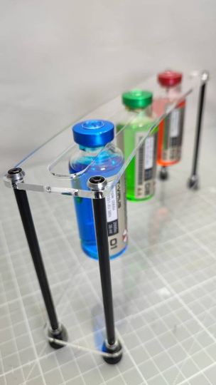 Expositor para viales, MAXIMO 6 VIALES "no incluye viales"