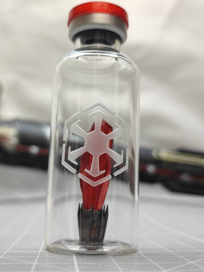 Crystal Kyber rojo de Sable de luz. Orden Sith