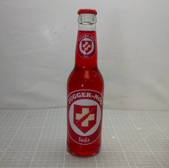 Jugger-nog soda, botella -no bebible- 33cl