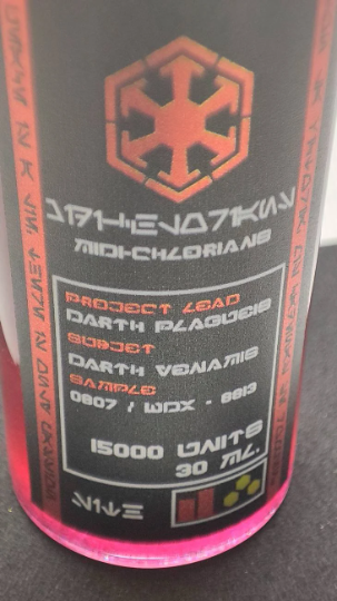 Midi-chlorians starwar.Sith blood