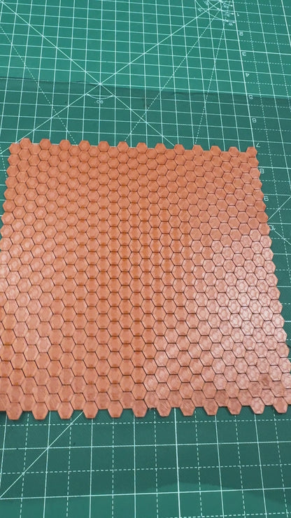 Cota de malla hexagonos futuristas