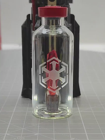 Crystal Kyber rojo de Sable de luz. Orden Sith